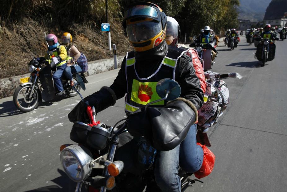 Printemps chinois: des motards courageux pour retrouver leur famille (7)